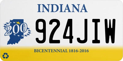 IN license plate 924JIW