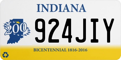IN license plate 924JIY