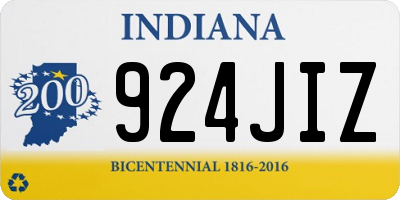 IN license plate 924JIZ