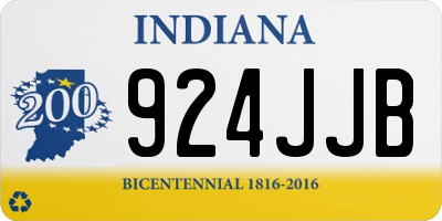 IN license plate 924JJB