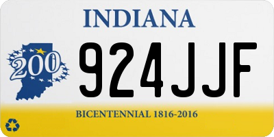 IN license plate 924JJF