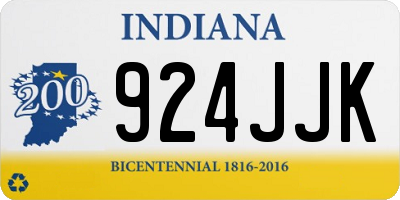 IN license plate 924JJK