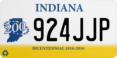 IN license plate 924JJP