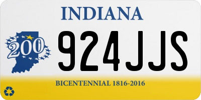 IN license plate 924JJS