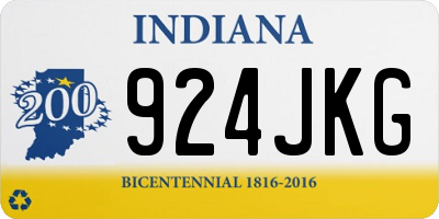 IN license plate 924JKG