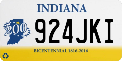 IN license plate 924JKI