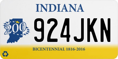 IN license plate 924JKN
