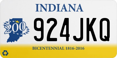 IN license plate 924JKQ