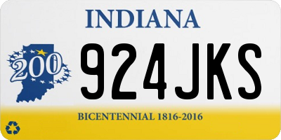 IN license plate 924JKS