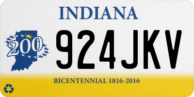 IN license plate 924JKV