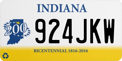 IN license plate 924JKW