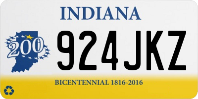 IN license plate 924JKZ
