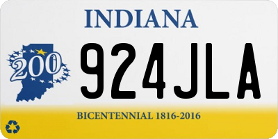 IN license plate 924JLA