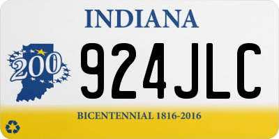 IN license plate 924JLC