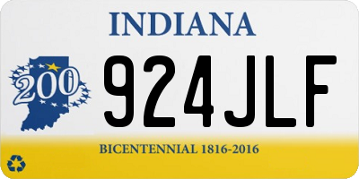 IN license plate 924JLF
