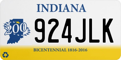IN license plate 924JLK