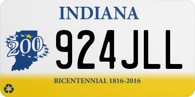 IN license plate 924JLL