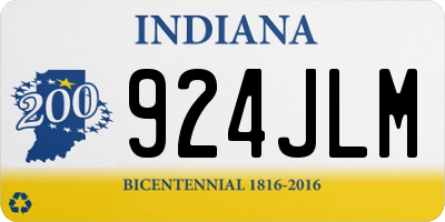 IN license plate 924JLM