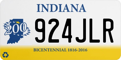 IN license plate 924JLR