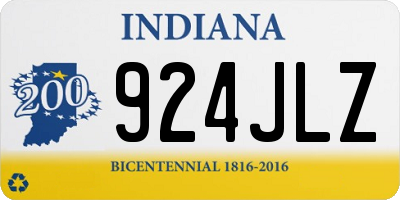IN license plate 924JLZ