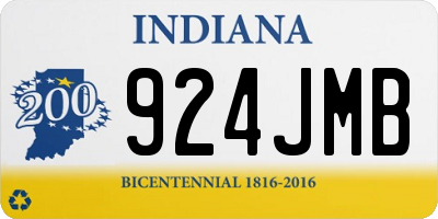 IN license plate 924JMB