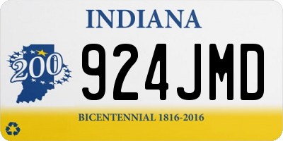 IN license plate 924JMD