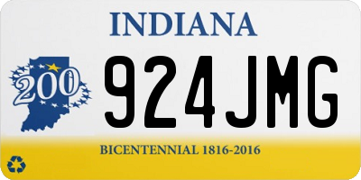 IN license plate 924JMG