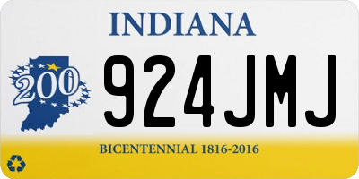 IN license plate 924JMJ