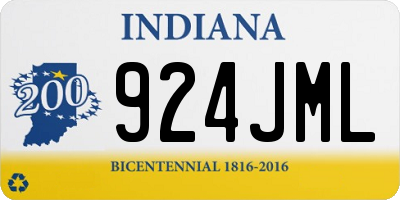 IN license plate 924JML
