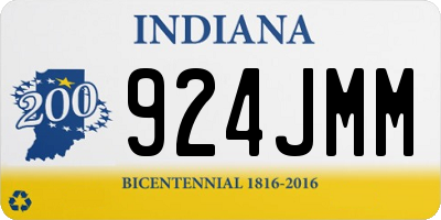 IN license plate 924JMM