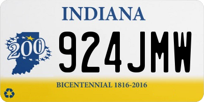 IN license plate 924JMW