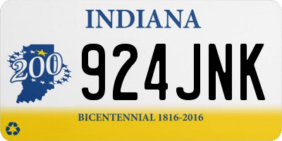IN license plate 924JNK