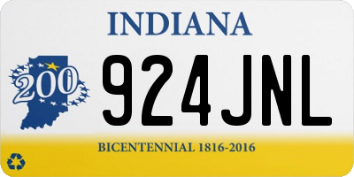 IN license plate 924JNL
