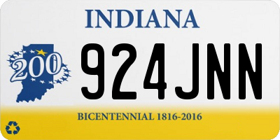IN license plate 924JNN