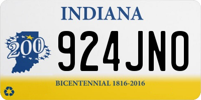 IN license plate 924JNO