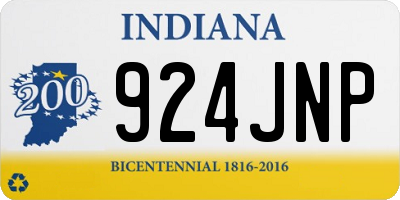 IN license plate 924JNP