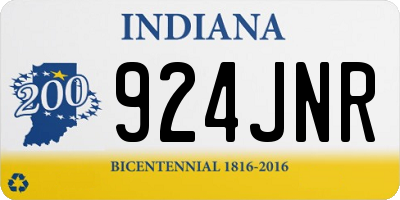 IN license plate 924JNR
