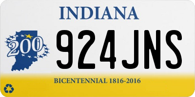 IN license plate 924JNS