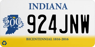 IN license plate 924JNW