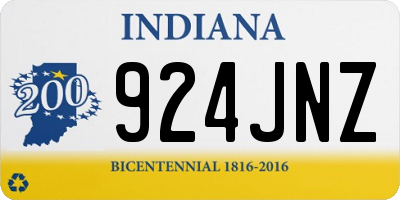 IN license plate 924JNZ