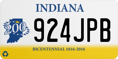 IN license plate 924JPB