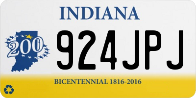 IN license plate 924JPJ