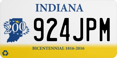 IN license plate 924JPM