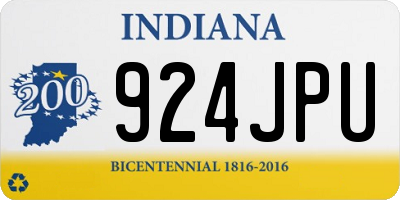 IN license plate 924JPU