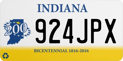 IN license plate 924JPX