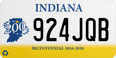 IN license plate 924JQB