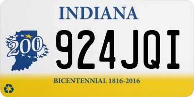 IN license plate 924JQI