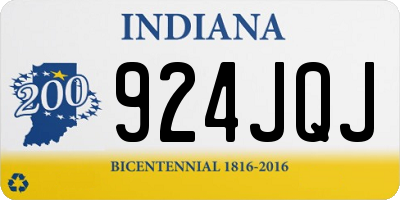 IN license plate 924JQJ