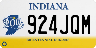 IN license plate 924JQM