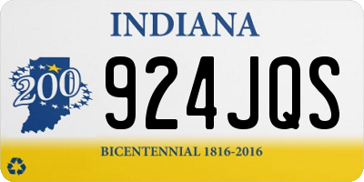 IN license plate 924JQS